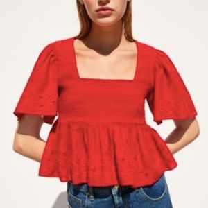 COPY - Zara Embroidered Crop Top